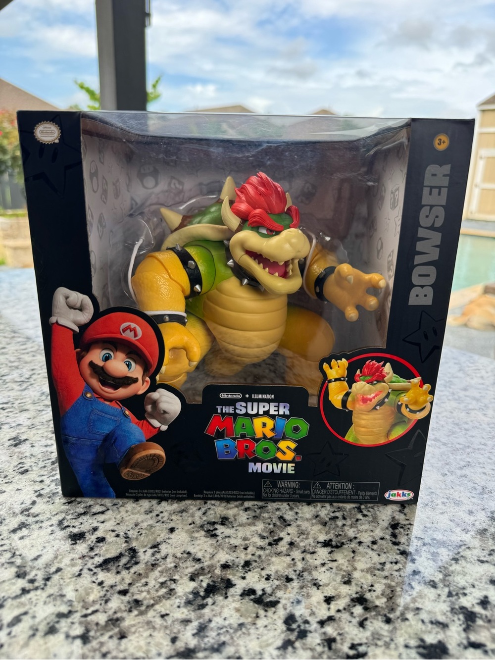Bowser Action Figure - The Super Mario Bros. Movie - Yellow & Green
